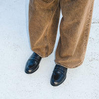 スタッズローファー