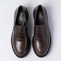 厚底コインローファー