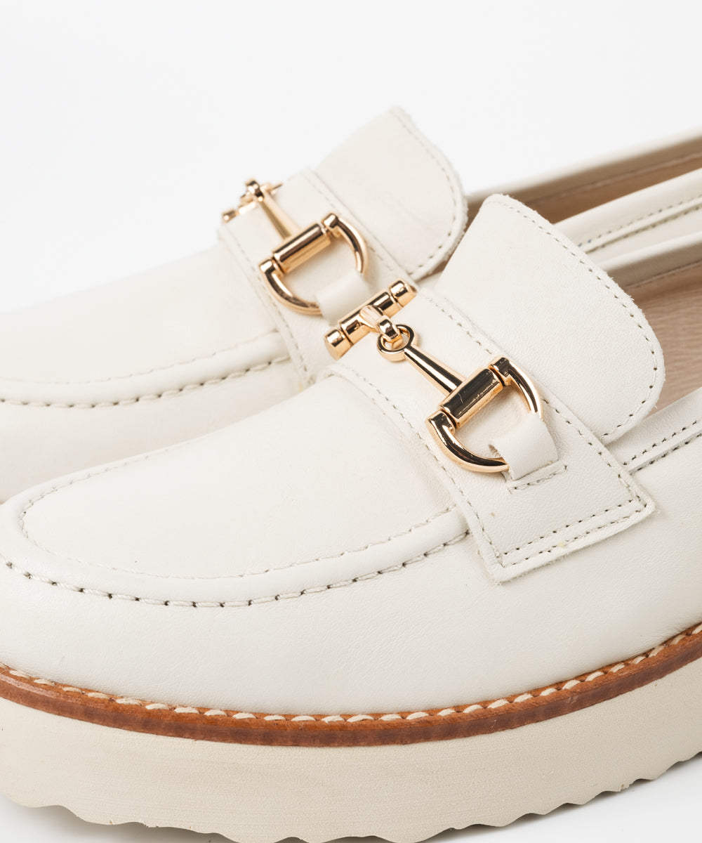 厚底ビットローファー