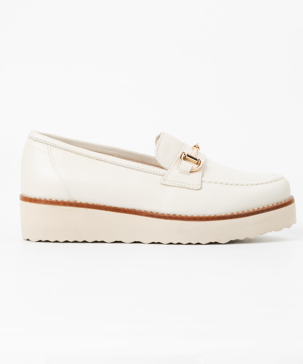 厚底ビットローファー