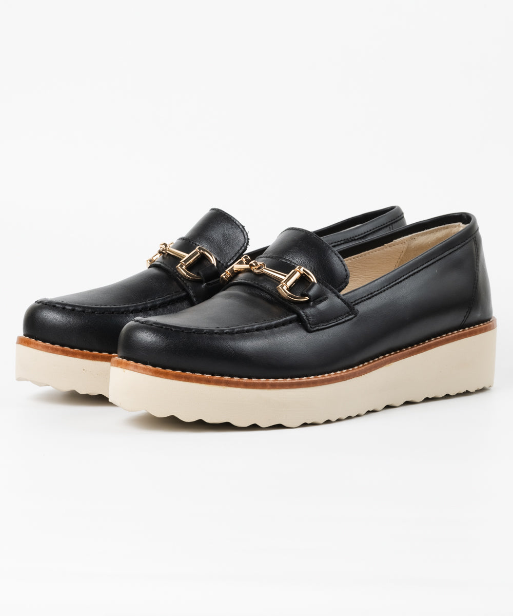 厚底ビットローファー