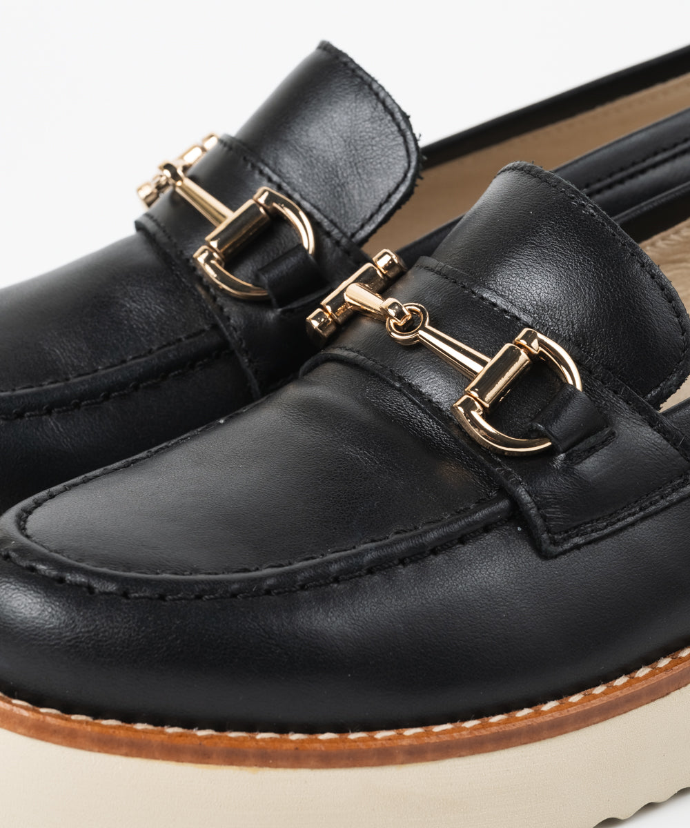 厚底ビットローファー