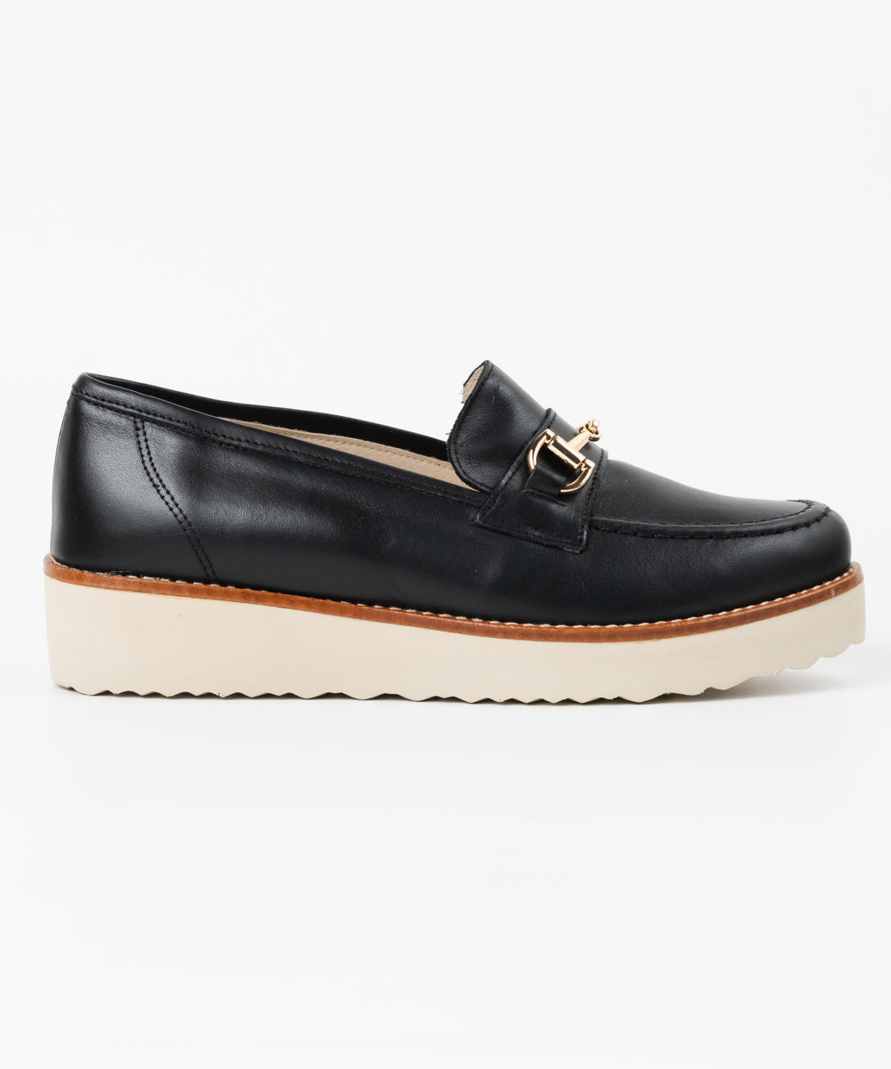 厚底ビットローファー