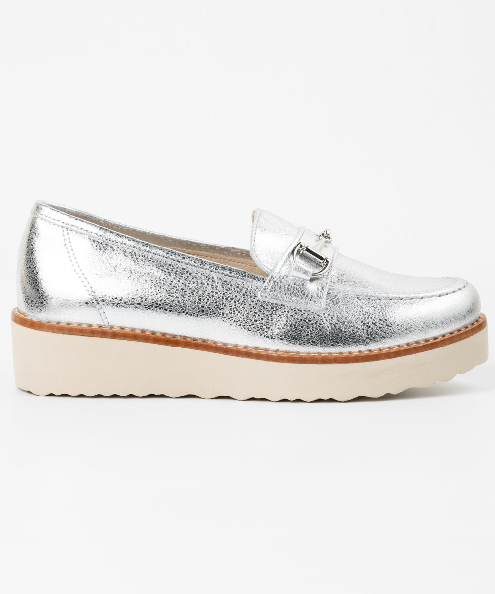 厚底ビットローファー