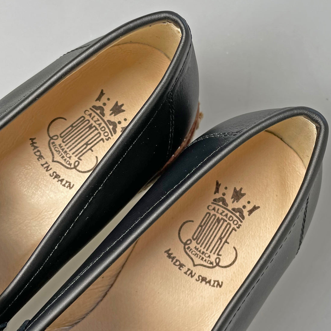 ジュート厚底コインローファー