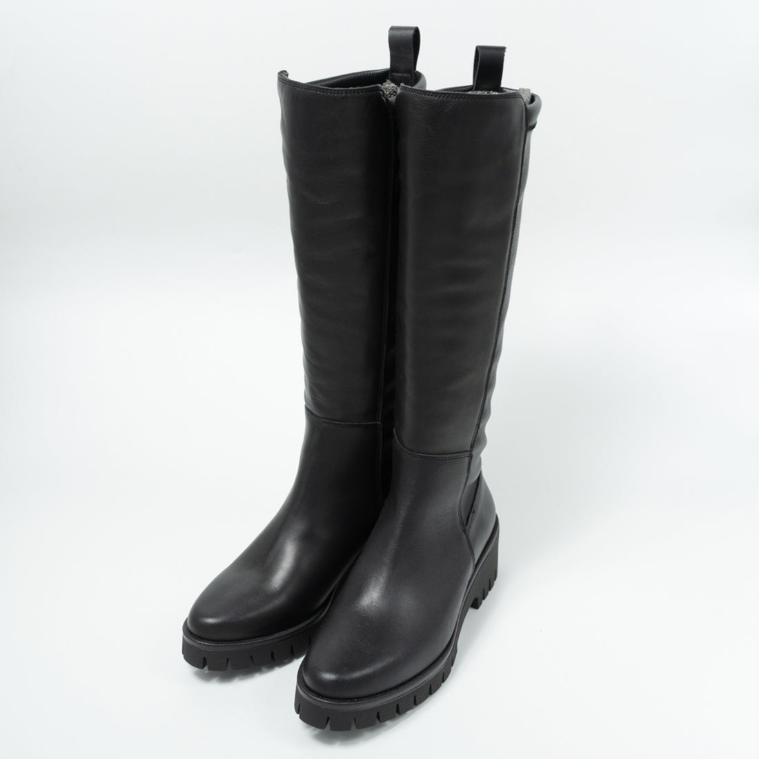 ストレッチロングレザーブーツ