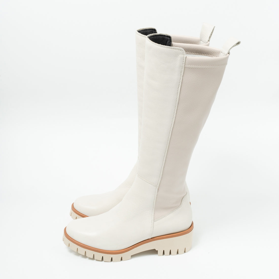 ストレッチロングレザーブーツ