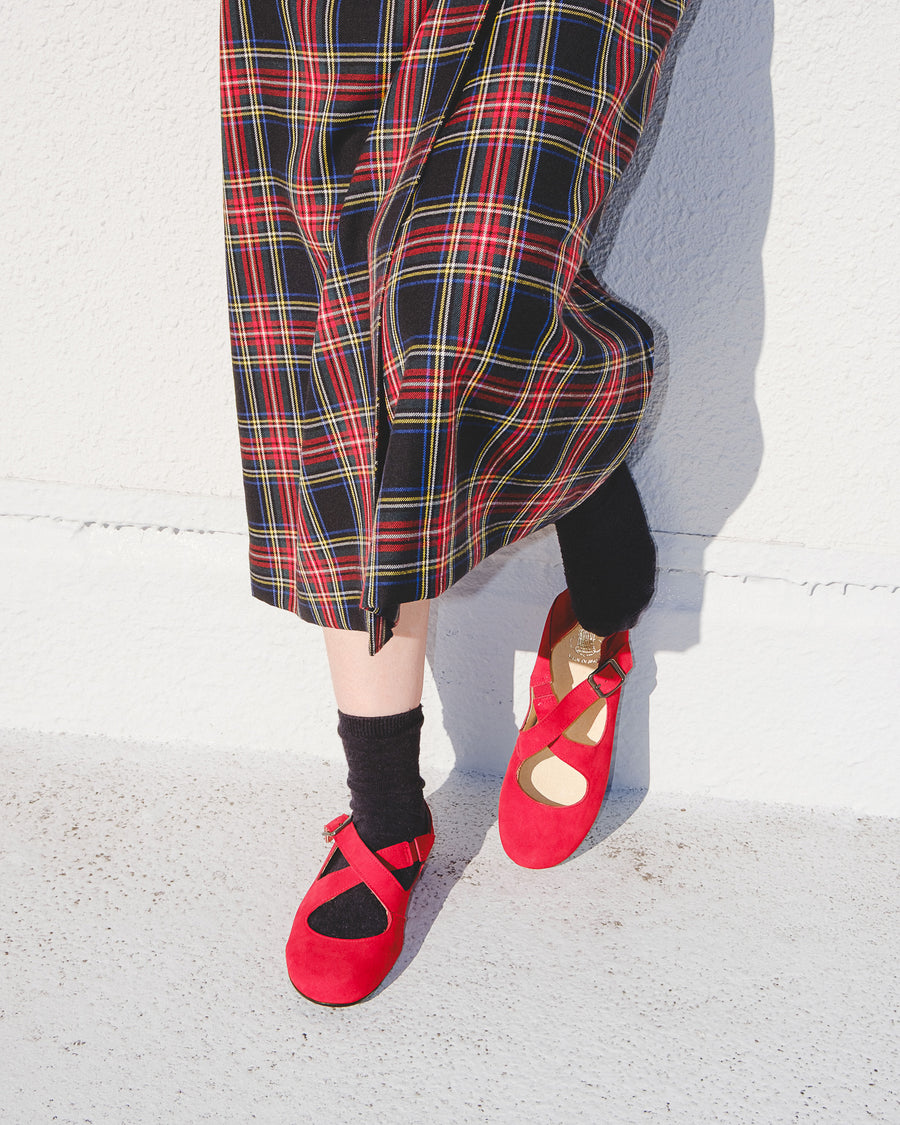 スエードクロスバブーシュ