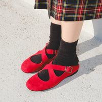 スエードクロスバブーシュ