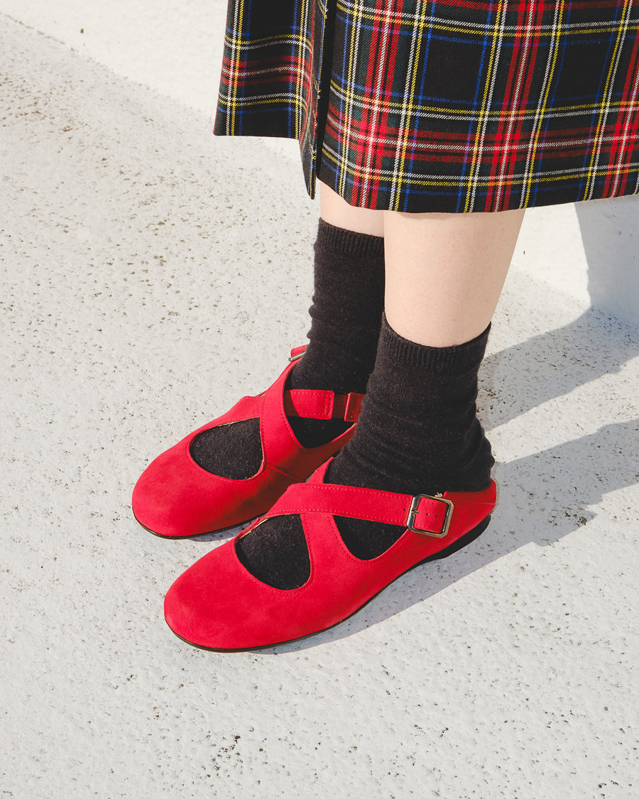 スエードクロスバブーシュ