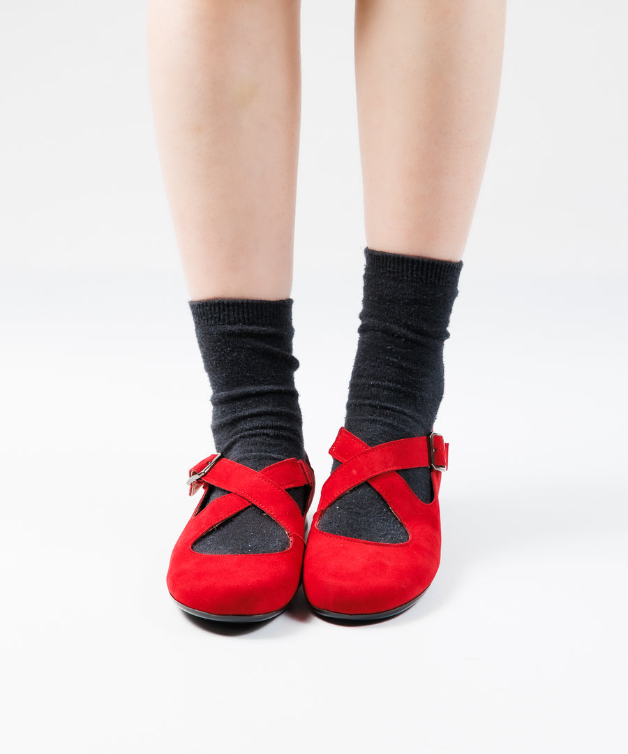 スエードクロスバブーシュ